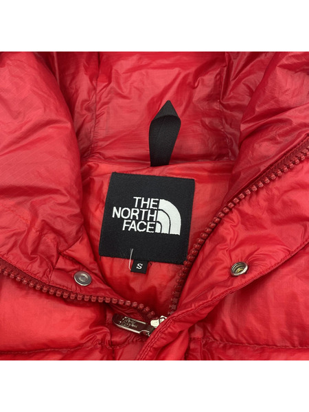 THE NORTH FACE/SIERRA SHORT HOODIE/S/RED/ダウンジャケット[値下]