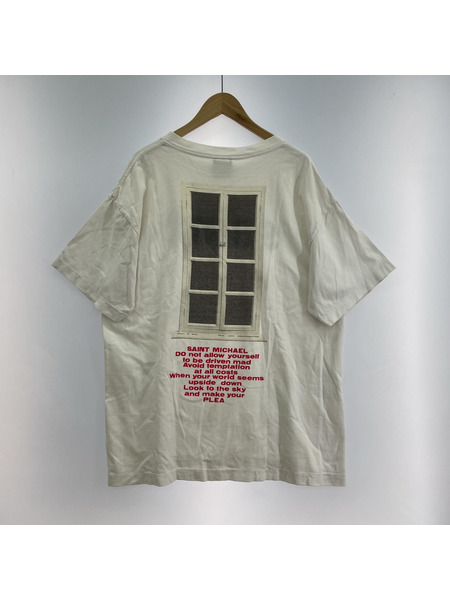 SAINT MICHAEL 21SS SS TEE DOOR WHITE プリントTee XL ホワイト