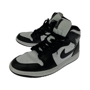 NIKE AIR JORDAN 1 WMNS MID BLACK WHITE 26cm