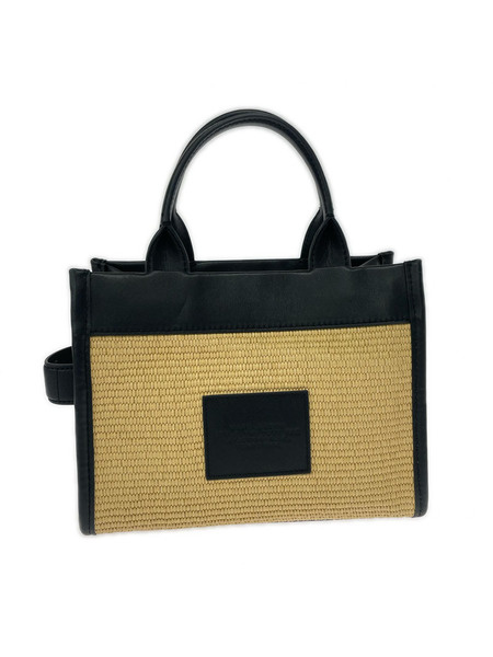 MARC JACOBS THE TOTEBAG クロスボディバッグ カゴバッグ ブラック×ベージュ