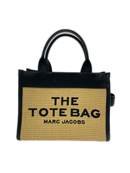 MARC JACOBS THE TOTEBAG クロスボディバッグ カゴバッグ ブラック×ベージュ