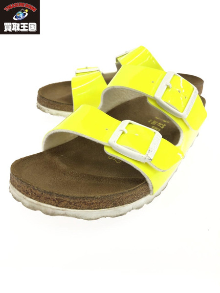 BIRKENSTOCK　ARIZONA　パテントレザー　黄　24.0cm[値下]