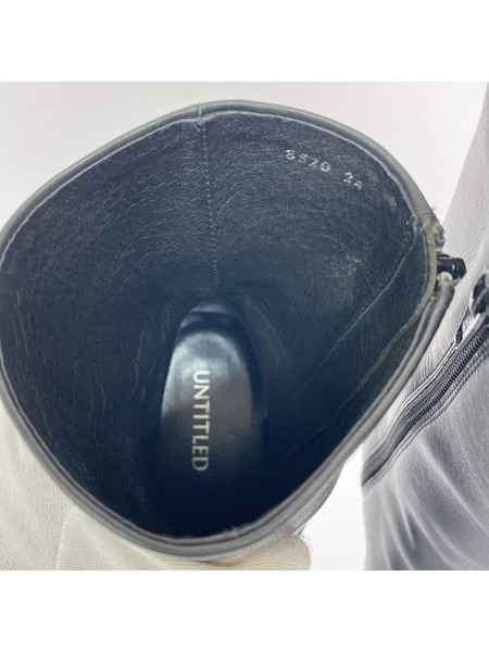 UNTITLED ブーツ ショートブーツ 黒  (24.0)