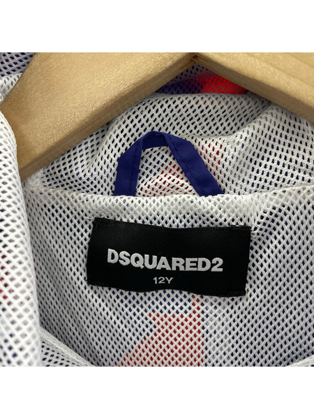 DSQUARED2 キッズ衣料 ジップフーディ ジャケット 総柄
