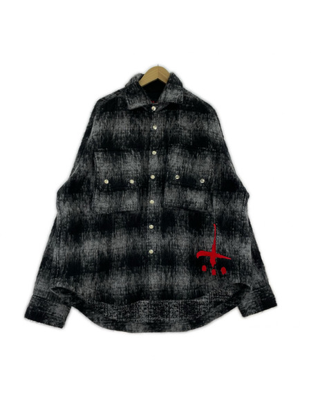 長袖シャツ CVTVLIST Mohair Check Shirt