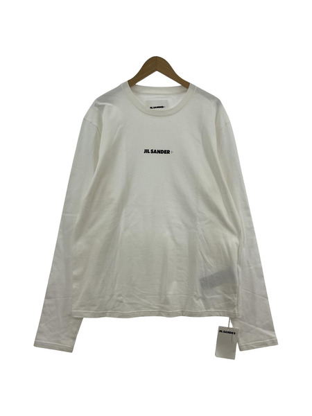 JIL SANDER+ 24SS ロゴプリントロンTee L 白 J47GC0116 J20103