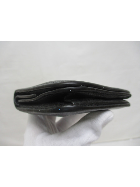 コンパクトウォレット 折り畳み財布　黒