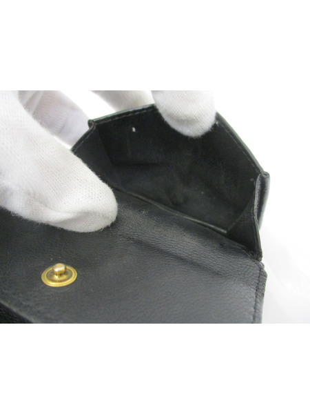 コンパクトウォレット 折り畳み財布　黒