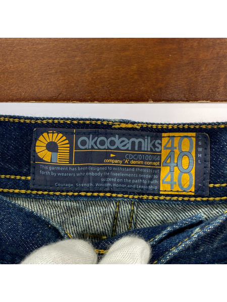デニム・ジーンズ AKADEMIKS 渦デザイン/パンツ/W40程度
