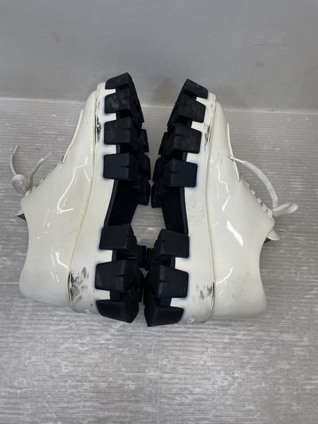PRADA モノリス パテントレザーシューズ 36 1/2 白