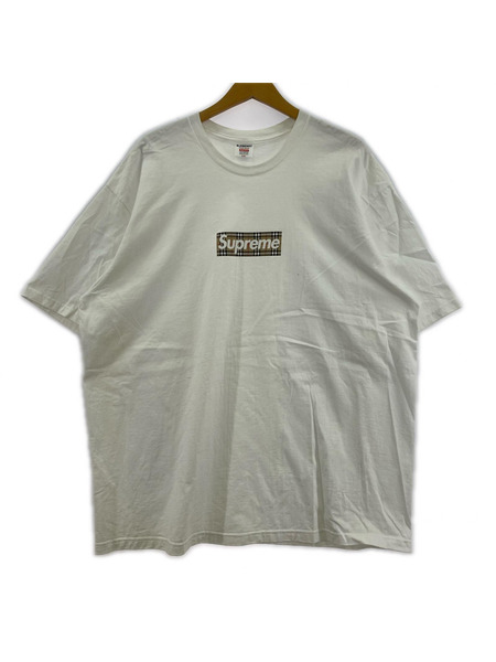 Supreme 半袖Tシャツ・カットソー ×BURBRRY 22SS Box Logo Tee(XXL)ホワイト