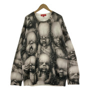 Supreme 23AW H.R.GIGER SWEATER 総柄ニット L