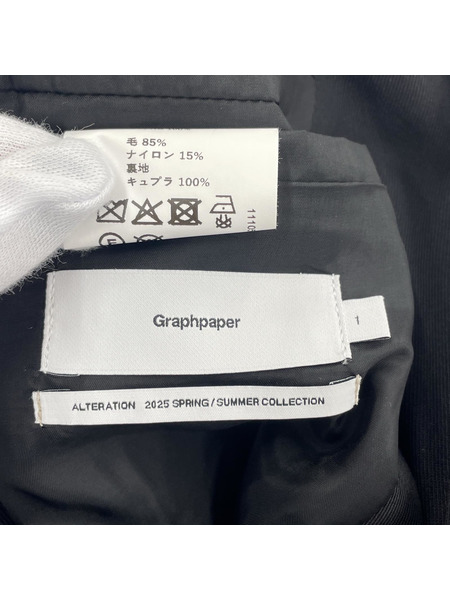 graphpaper 25ss Techno Wool Nylon Jacket 1 ブラック
