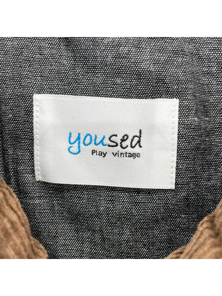 ジャケット yoused/リメイクワークジャケット/キャメル/2