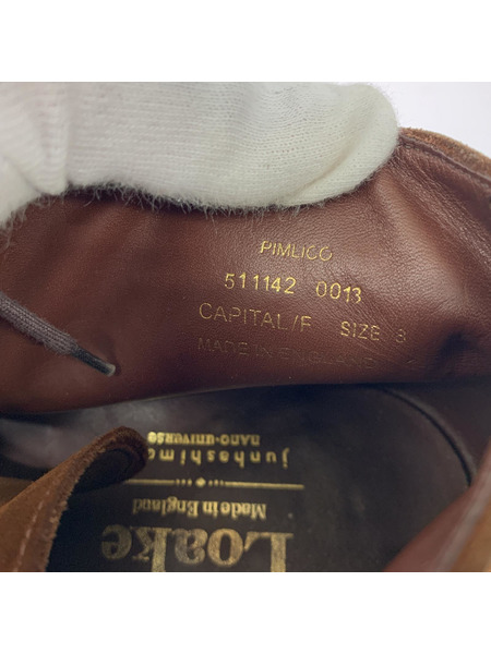 Loake× junhashimoto チャッカブーツ 8 ブラウン
