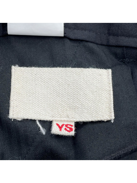 YOKO SAKAMOTO パンツ ポリエステル/リサイクルヤーン/ワイドスラックス/黒