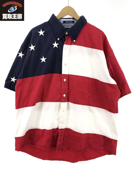 TOMMY HILFIGER 星条旗 シャツ size:XXL[値下]