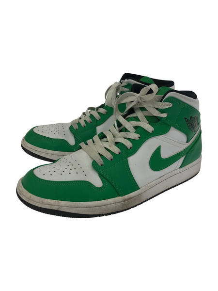 NIKE/AIR JORDAN 1 MID LUCKY GREEN/BLACK-WHITE/27.5cm｜商品番号