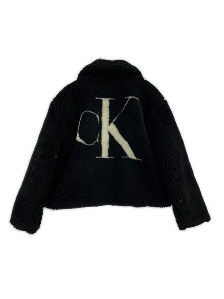 Calvin Klein ジャケット バックモノグラムシェルパジャケット BLK M