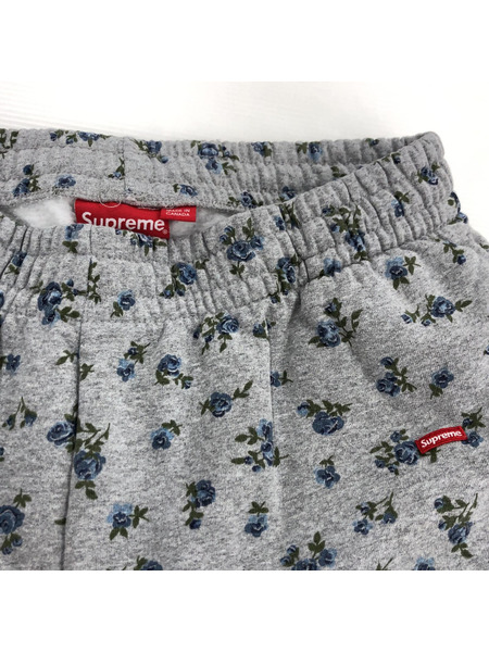 SUPREME 23AW Small Box Sweatshort Flowers M