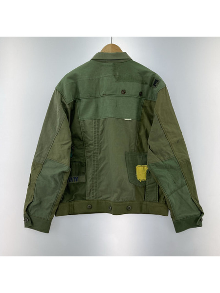 MIYAGIHIDETAKA Remake military jacket リメイクミリタリージャケット 2 カーキ