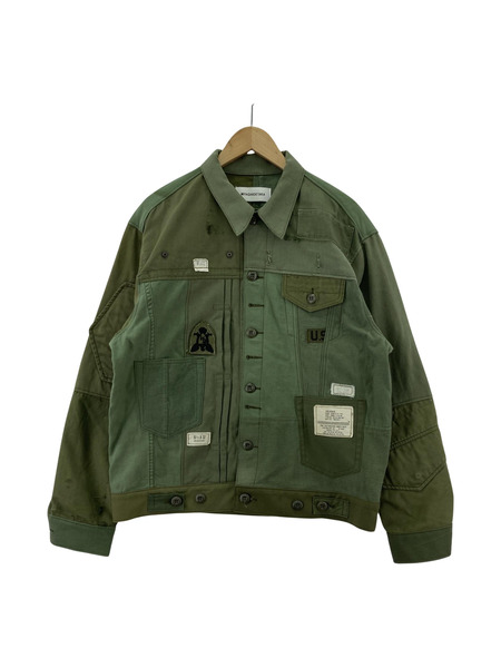 MIYAGIHIDETAKA Remake military jacket リメイクミリタリージャケット 2 カーキ