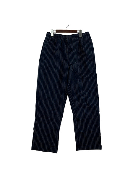 STUSSY BEACH PANT WRINKLE D STRIPE パンツ ストライプ ネイビー L