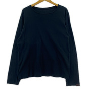 Porter Classic 長袖Tシャツ・カットソー スーピマコットン 無地 黒 (M)