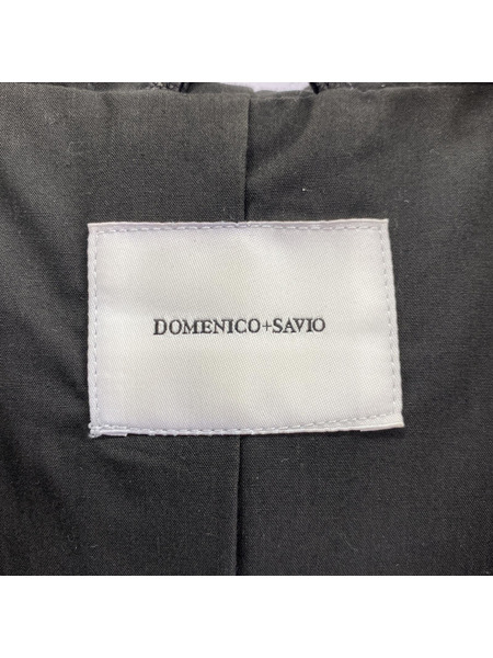 DOMENICO+SAVIO フードラムレザージャケット/ブラック[値下]