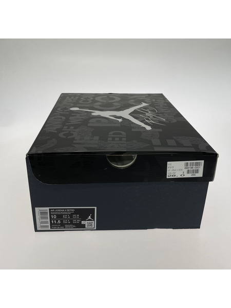 NIKE スニーカー Air Jordan4 Retro Fear (28.0)黒