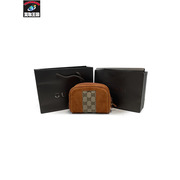  GUCCI グッチ 120978  スウェード　ポーチ オレンジ 