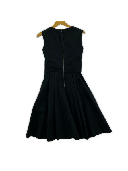 FOXEY NEW YORK ノースリーブワンピース ノースリーブリボンワンピース 黒