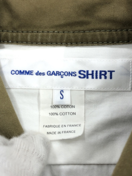 COMME des GARCONS SHIRT Pocket Assembled Shirt S カーキ[値下]