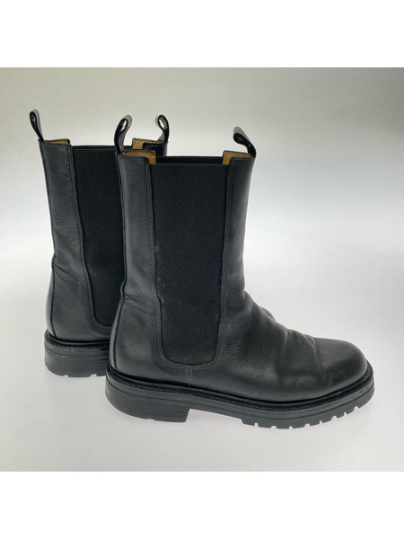 CORSO ROMA，9 ブーツ サイドゴア BLK、傷