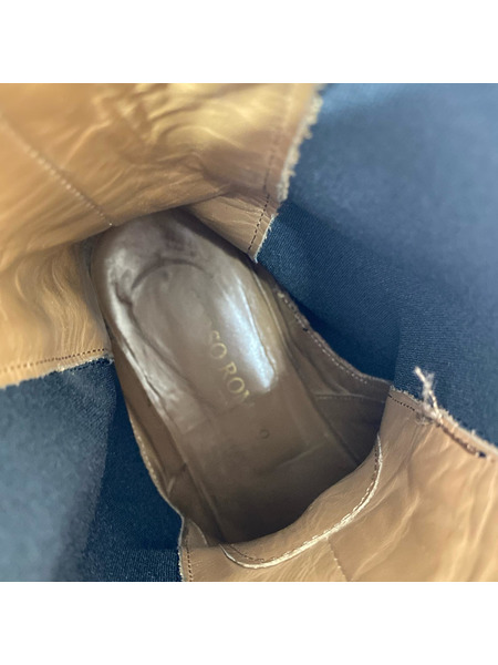 CORSO ROMA，9 ブーツ サイドゴア BLK、傷