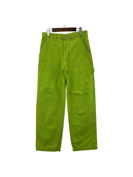 STUSSY WORK GEAR DYED CANVAS WORK PANT ワークパンツ 28 黄 116558