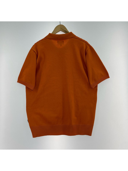 STUSSY ポロシャツ 2020SS S/S CABLE POLO ORANGE