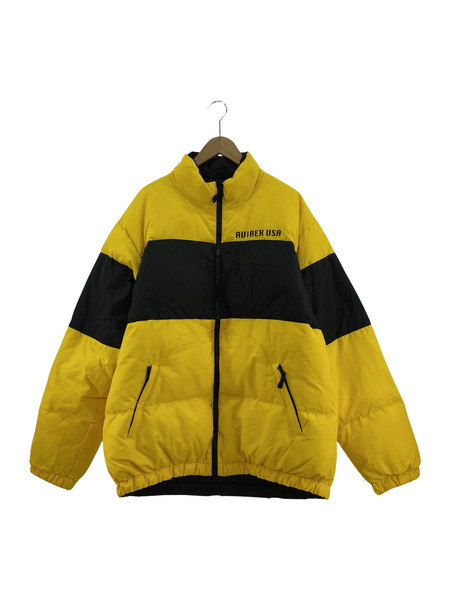 AVIREX REVERSIBLE 2TONE DOWN JACKET（2XL）イエロー