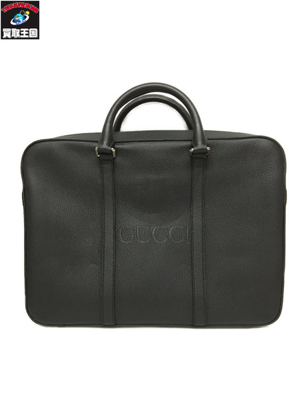 GUCCI エンボスロゴ 2WAY レザーブリーフケース 67174 520981