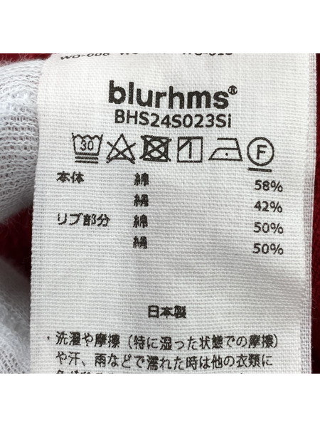 blurhms 半袖Tシャツ・カットソー Tシャツ ２ レッド