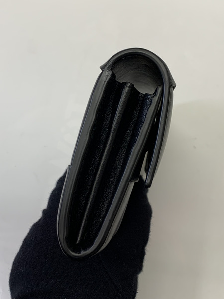 Bottega Veneta マキシイントレチャート カセット ラージ フラップウォレット BLK 開封品 ボッテガヴェネタ 長財布 ロングウォレット 