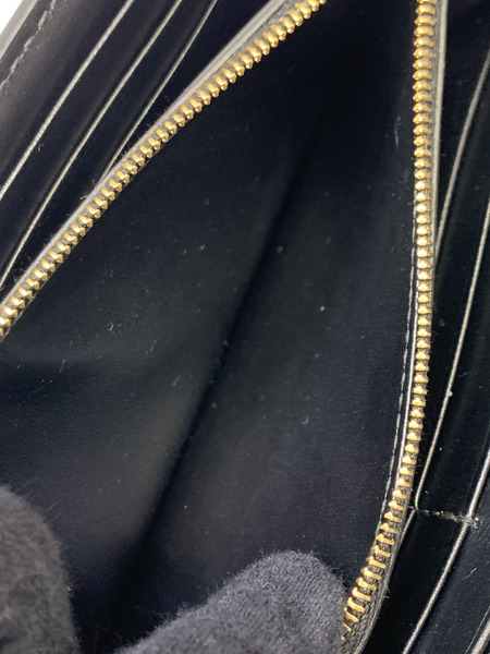 Bottega Veneta マキシイントレチャート カセット ラージ フラップウォレット BLK 開封品 ボッテガヴェネタ 長財布 ロングウォレット 