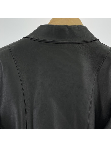 Peter England レザージャケット ブラック (XL)[値下]
