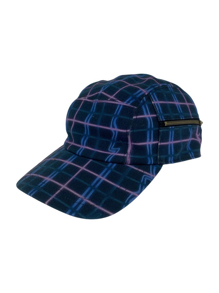 KENZO キャップ ネオンチェック キャップ 青