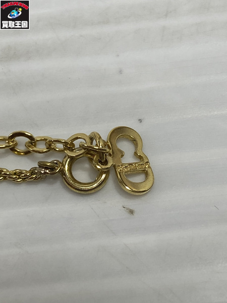 DIOR リボン×ベル チェーンネックレス