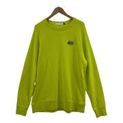 ROKIT NEON COLOR SWEAT SHIRT/胸刺繍クルーネックスウェット L ネオンイエロー