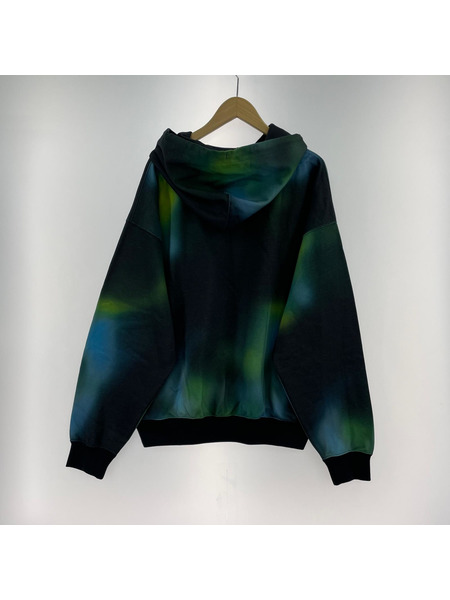 Y-3 M AOP HOODIE  グラフィックPOパーカー S グリーン