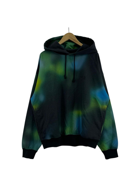 Y-3 M AOP HOODIE  グラフィックPOパーカー S グリーン