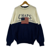 CHAPS ニット・セーター 80s 星条旗（L）