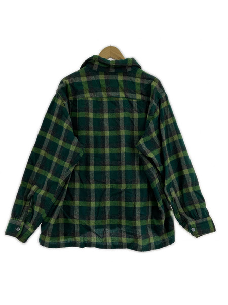 OLD・VINTAGE 長袖シャツ 60s~70s TOWNCRAFT ウール 緑